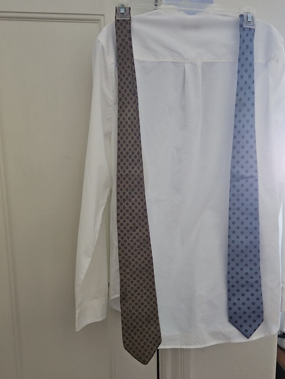 Two Italian Silk Patterned Ties One Made in USA